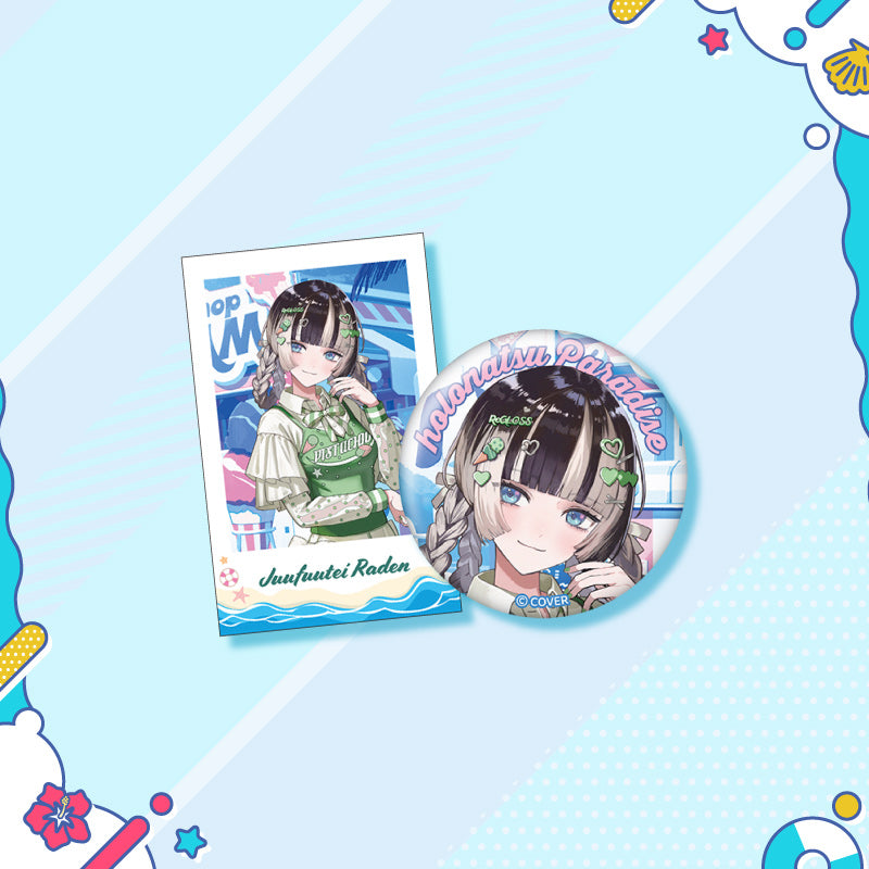 [20250726 - 20250901] "holonatsu Paradise Merch vol.2" Button Badge &Cheki-Style Card Set - hololive DEV_IS