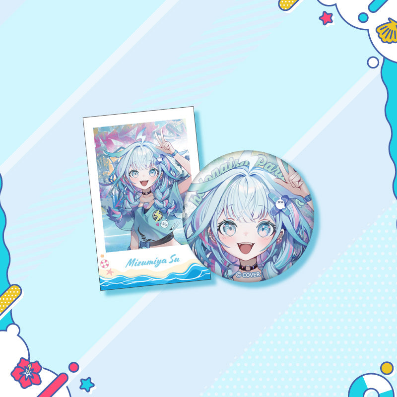 [20250726 - 20250901] "holonatsu Paradise Merch vol.2" Button Badge &Cheki-Style Card Set - hololive DEV_IS