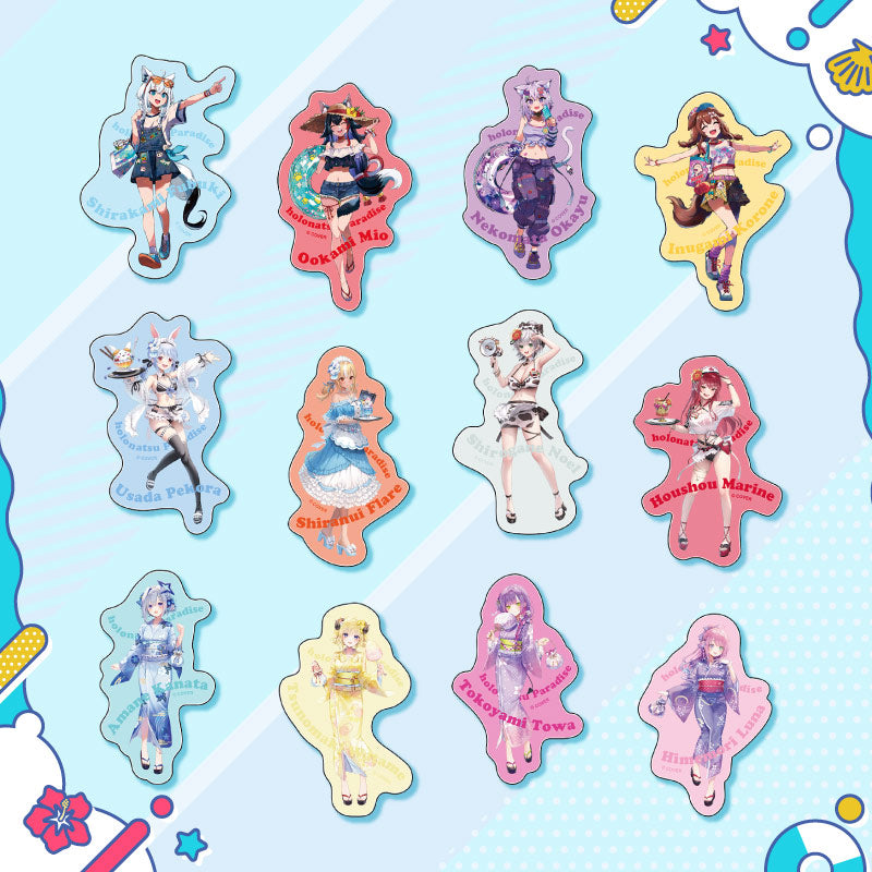 [20250726 - 20250901] "holonatsu Paradise Merch vol.2" Clear Sticker - GAMERS & Gen 3 & Gen 4