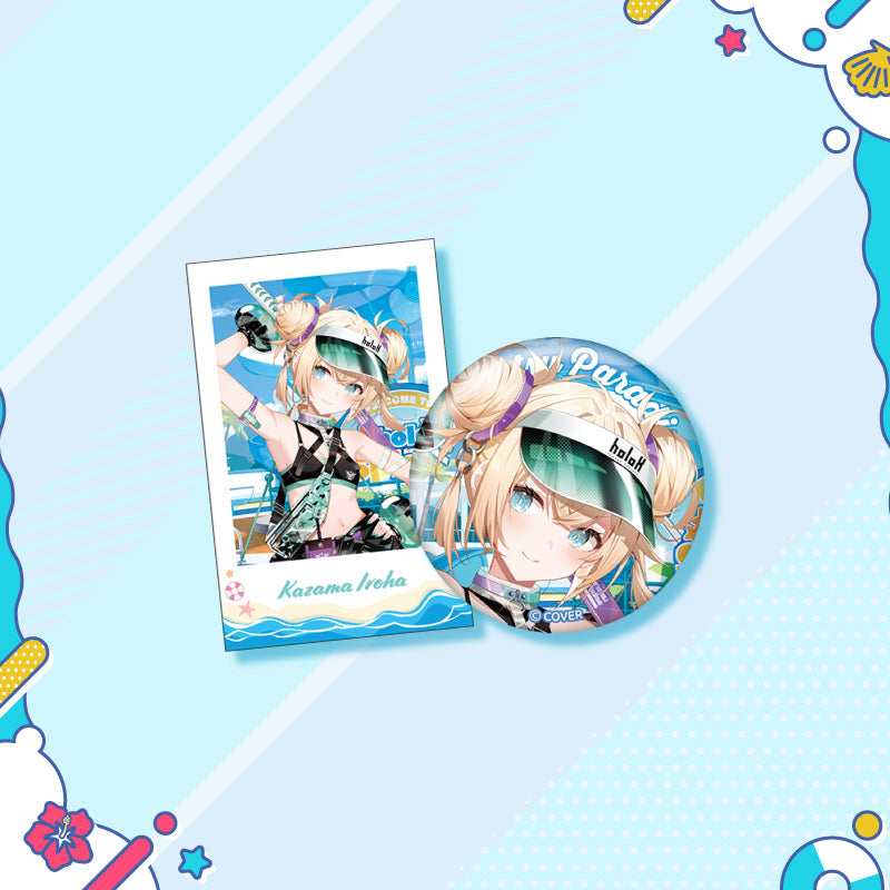 [20250726 - 20250901] "holonatsu Paradise Merch vol.2" Button Badge &Cheki-Style Card Set - Gen 5 & Secet Society holoX