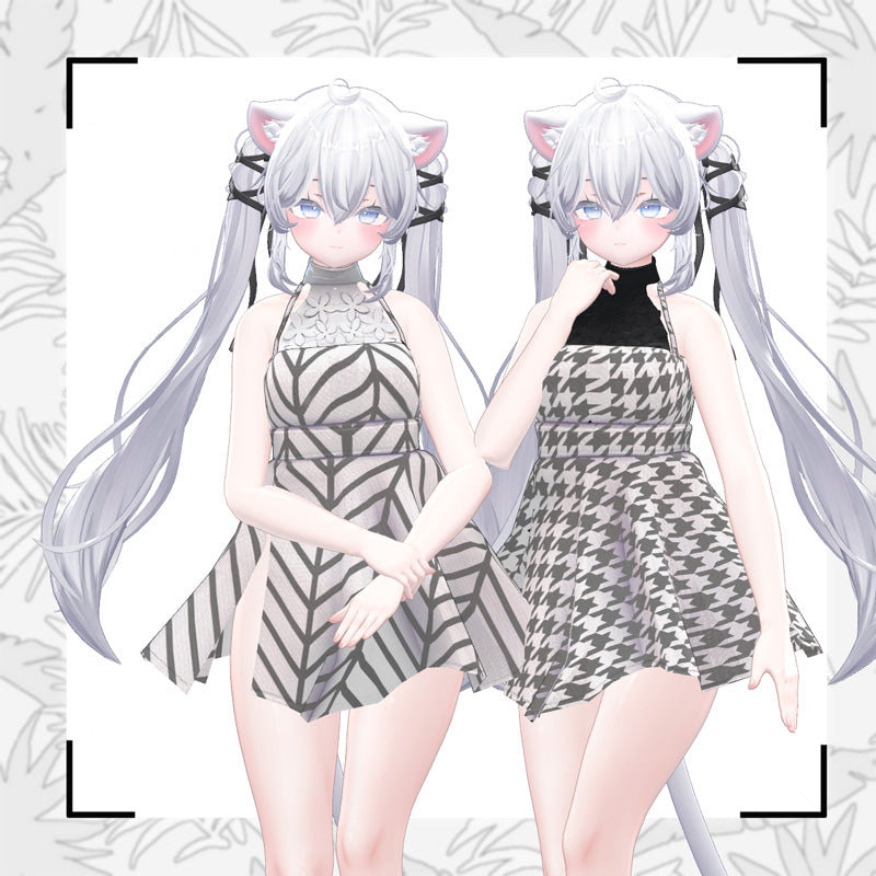 [20241129 - ] "monoTone" 3D Avatar Outfit 5 Avatars Compatibility "One-piece & Swimwear" [Compatible with Shinra/Manuka/Selestia/Sio/Kikyo] (for VRChat)