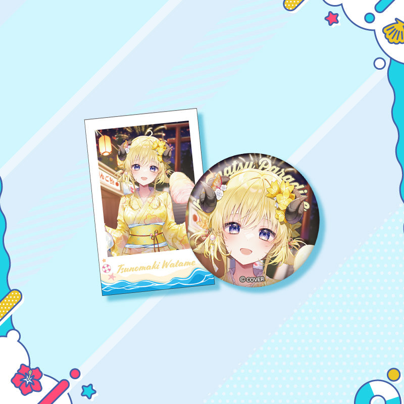 [20250726 - 20250901] "holonatsu Paradise Merch vol.2" Button Badge &Cheki-Style Card Set - GAMERS & Gen 3 & Gen 4
