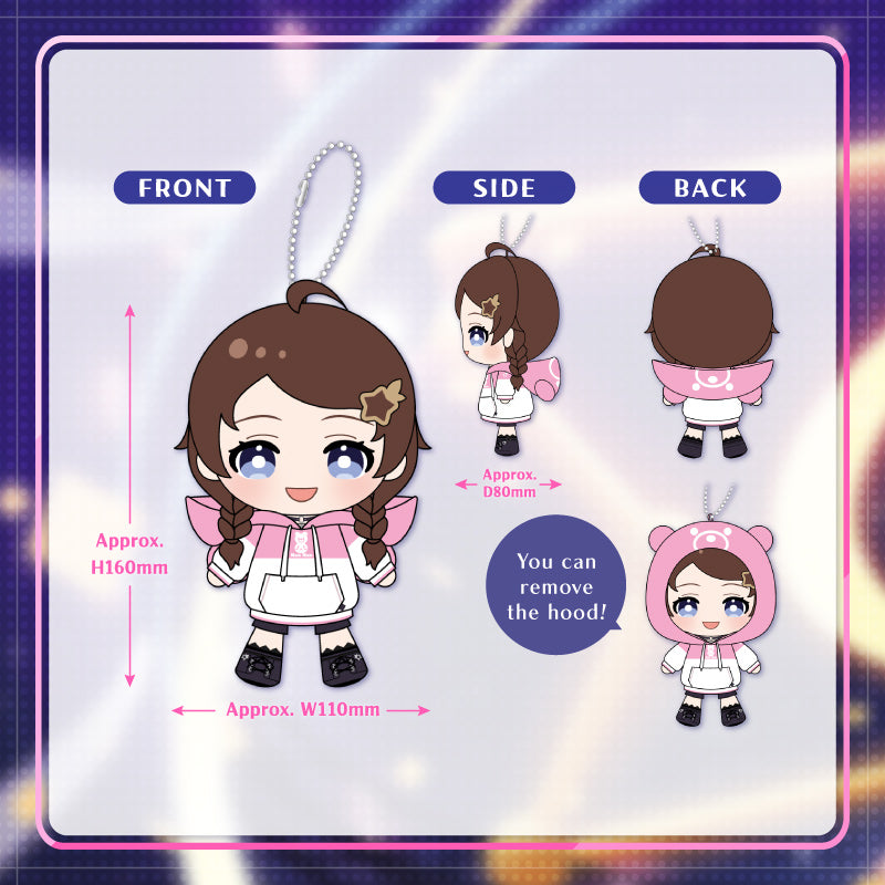 [20240515 - 20240617] "Tokino Sora Birthday Celebration 2024" Going Out! Sora-chan Plushie Pink Hoodie ver.