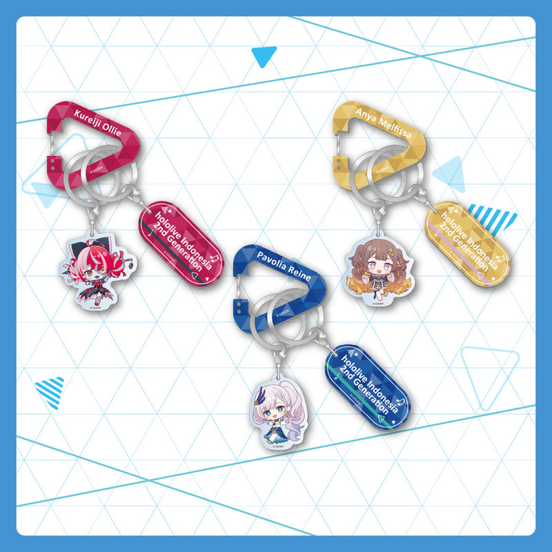 [20241203 - ] "holomini Vocal Series hololive Indonesia 2nd Generation" Carabiner Keychain