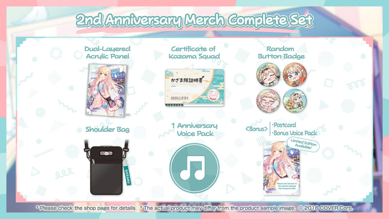 [20231130 - 20240104] [Limited Quantity/Handwritten Bonus] "Kazama Iroha 2nd Anniversary Celebration" Merch Complete Set Limited Edition