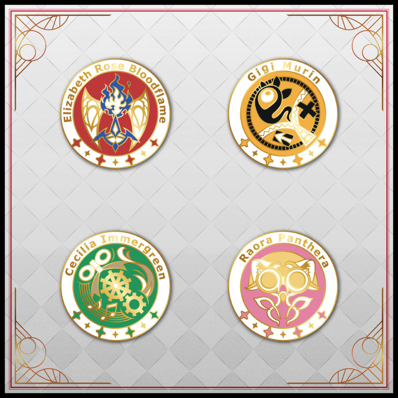 [20241229 - 20250203] "hololive English -Justice- Half-Year Anniversary" Motif Pin Badge