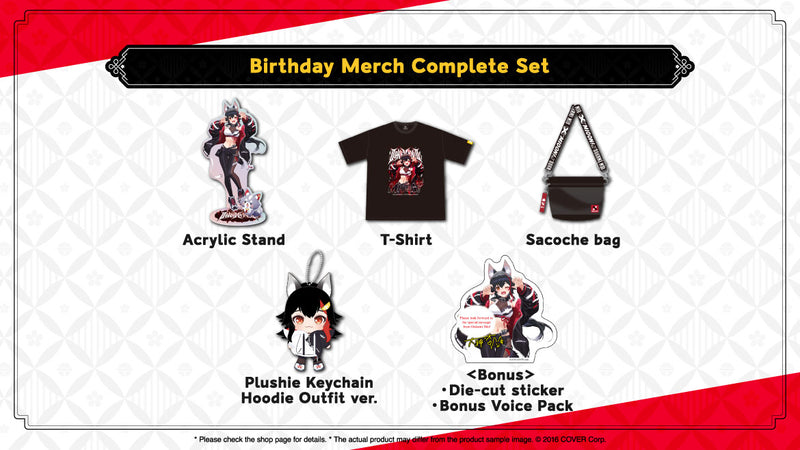 [20240820 - 20240924] "Ookami Mio Birthday Celebration 2024" Merch Complete Set