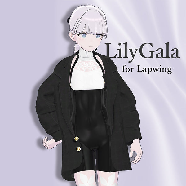 [20240312 - ] "monoTone" 3D Avatar服装 "LilyGala" 支持以下6个avatar: Lapwing, Lasyusha, Manuka, Misty Cocktail, Shinra, Andy（适用于VRChat）