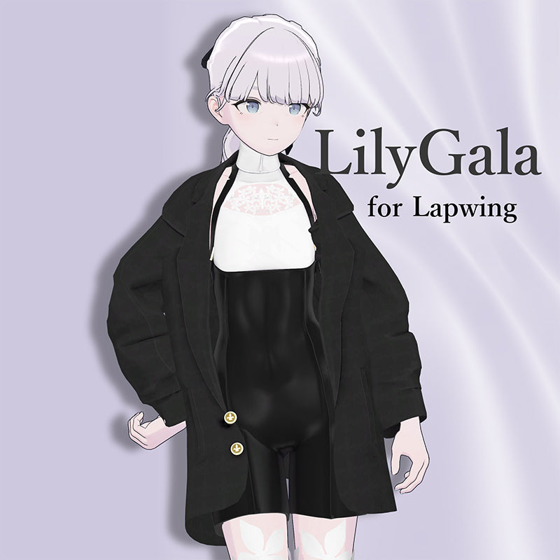 [20240312 - ] "monoTone" 3D Avatar Costume "LilyGala" compatible with 6 avatars: Lapwing, Lasyusha, Manuka, Misty Cocktail, Shinra, and Andi (for VRChat)