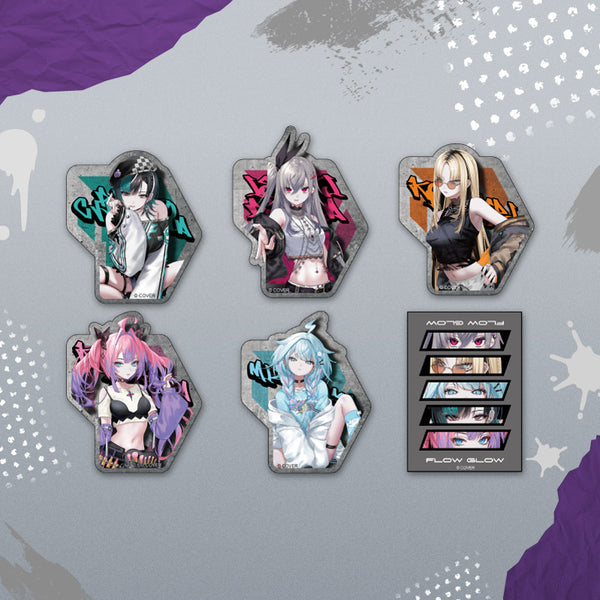 [20250930 - ] "FLOW GLOW's MIXTAPE 02" Sticker Set