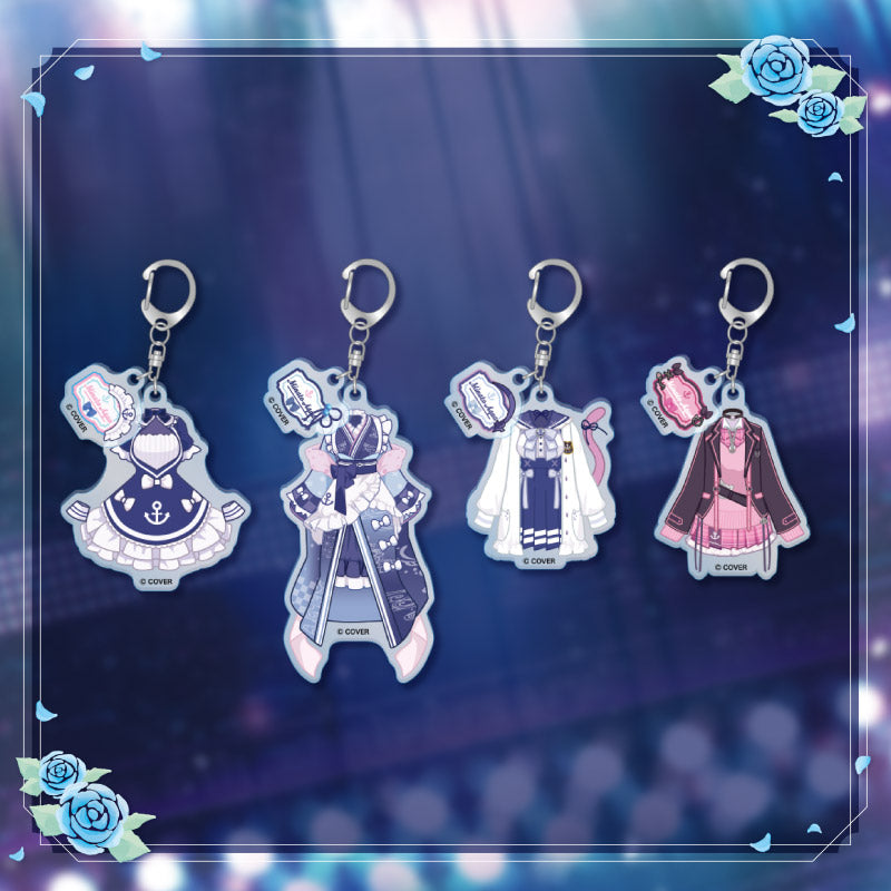 [20240808 - 20240909] "Minato Aqua 6th Anniversary Celebration" Aqua’s Costume Keychain (Set of 4)