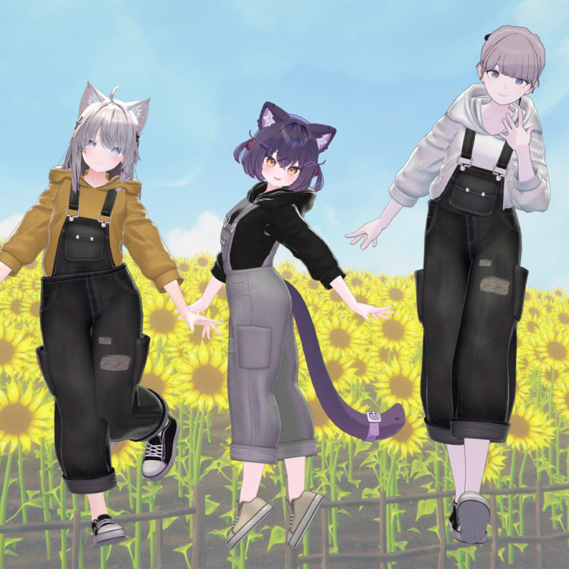 [20251127 - ] "Shop YahoYaho" Hoodie Overall 【17 avatars】 (For VRChat)