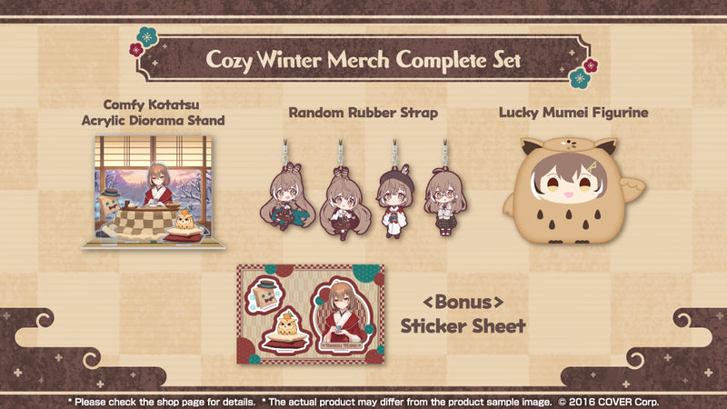 [20240110 - 20240213] "Nanashi Mumei Cozy Winter Merchandise 2024" Merch Complete Set