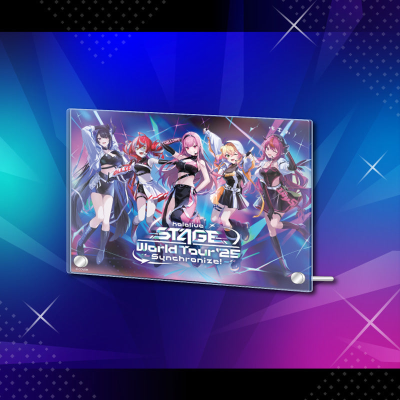 "hololive STAGE World Tour '25 -Synchronize!- Key Visual Merchandise" Acrylic Panel