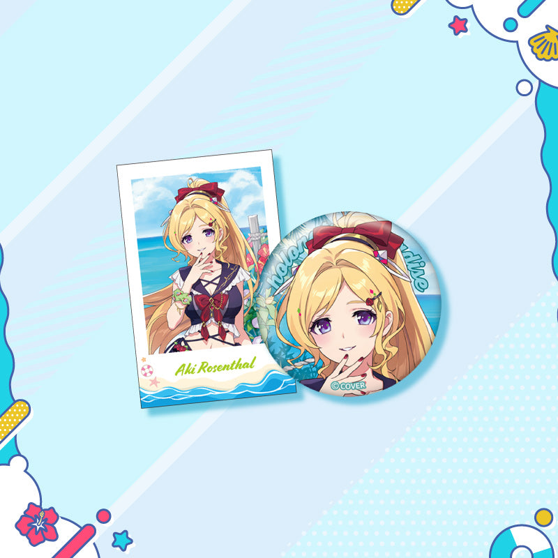 [20250726 - 20250901] "holonatsu Paradise Merch vol.2" Button Badge &Cheki-Style Card Set - Gen 0 & Gen 1 & Gen 2