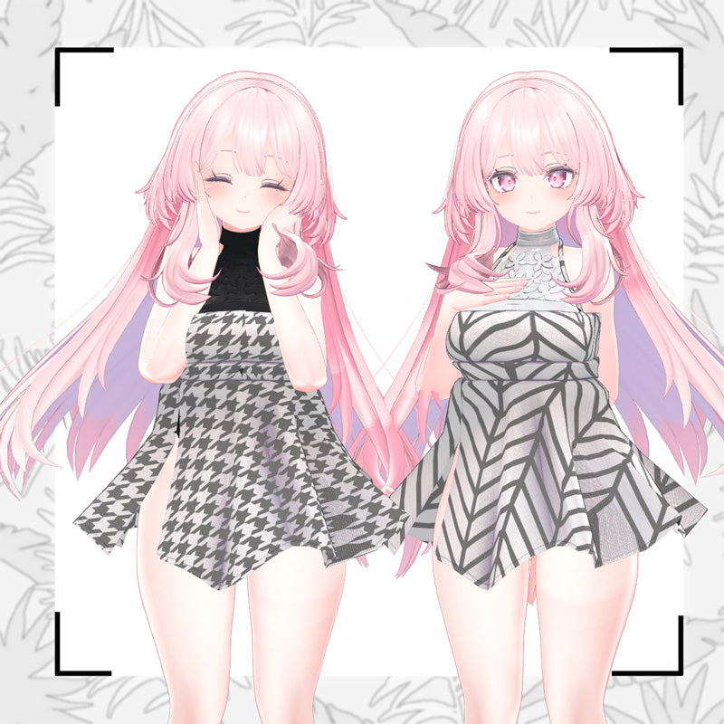 [20241129 - ] "monoTone" 3D Avatar Outfit 5 Avatars Compatibility "One-piece & Swimwear" [Compatible with Shinra/Manuka/Selestia/Sio/Kikyo] (for VRChat)