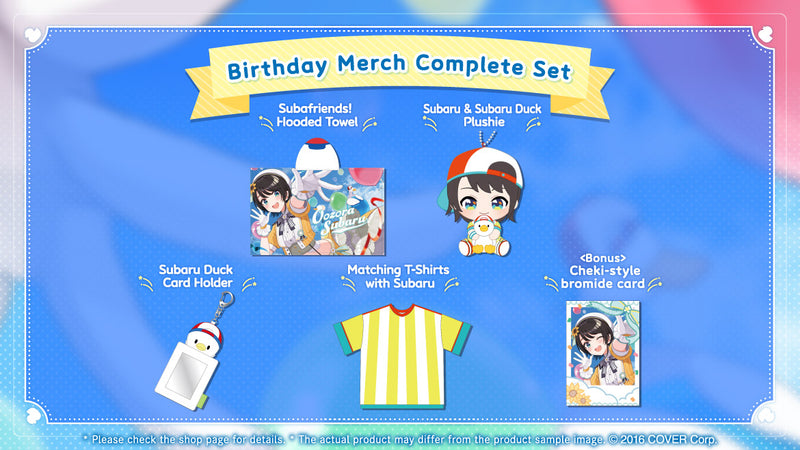 [20240702 - 20240805] "Oozora Subaru Birthday Celebration 2024" Merch Complete Set