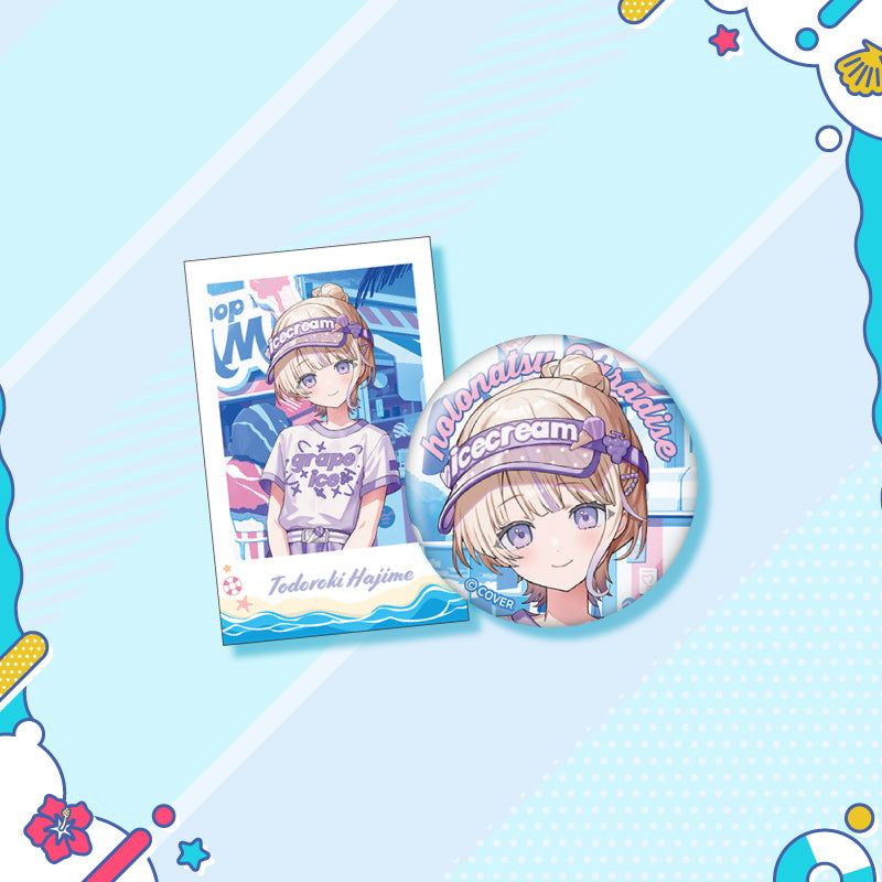 [20250726 - 20250901] "holonatsu Paradise Merch vol.2" Button Badge &Cheki-Style Card Set - hololive DEV_IS