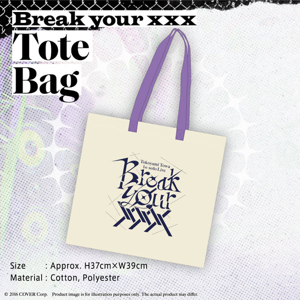 "Tokoyami Towa 1st Solo Concert "Break your ×××" Concert Merchandise" Tote Bag
