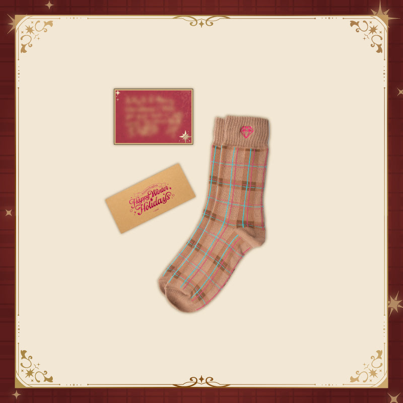 [20251129 - ] "hololive English [Happy Winter Holidays]" Socks and Message Card Set