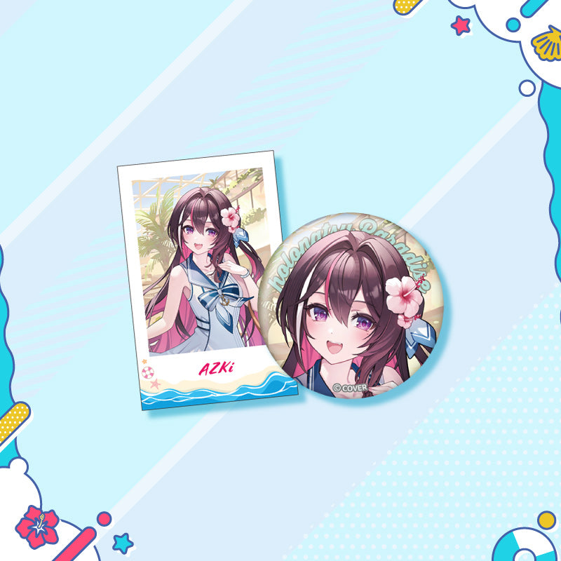 [20250726 - 20250901] "holonatsu Paradise Merch vol.2" Button Badge &Cheki-Style Card Set - Gen 0 & Gen 1 & Gen 2