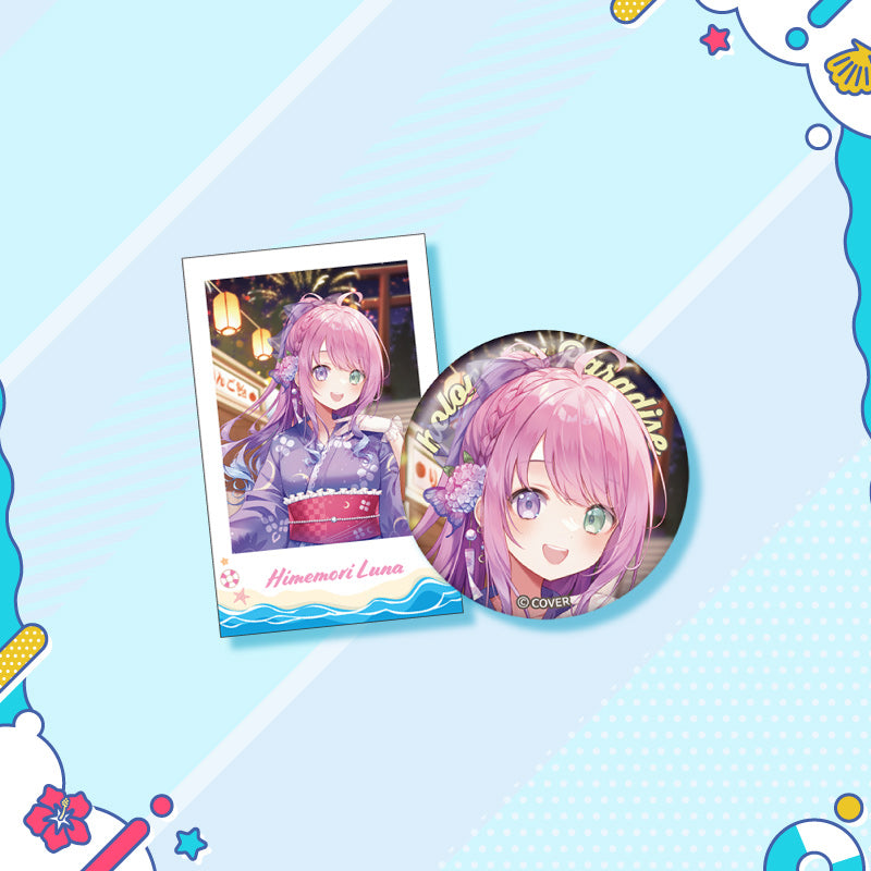 [20250726 - 20250901] "holonatsu Paradise Merch vol.2" Button Badge &Cheki-Style Card Set - GAMERS & Gen 3 & Gen 4