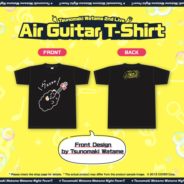 [Tsunomaki Watame 2nd Live "Watame Night Fever!! in TOKYO GARDEN THEATER" (2nd)] Air Guitar T-Shirt