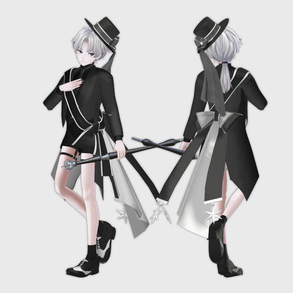 [20241108- ] "monoTone" 3D Avatar服装 "支持Kuuta, PlusHead少年偶像服装”（适用于VRChat）