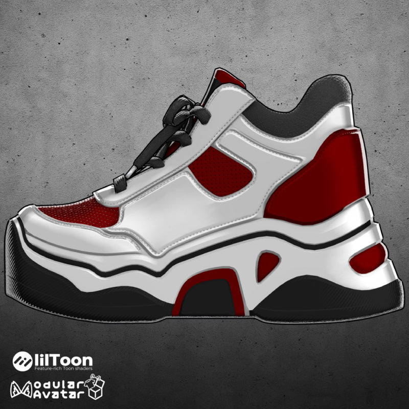 [20251127 - ] "Shop YahoYaho" Layered Sole Sneaker (For VRChat)