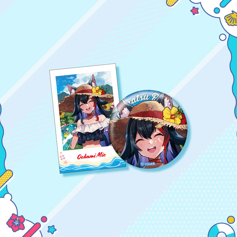 [20250726 - 20250901] "holonatsu Paradise Merch vol.2" Button Badge &Cheki-Style Card Set - GAMERS & Gen 3 & Gen 4