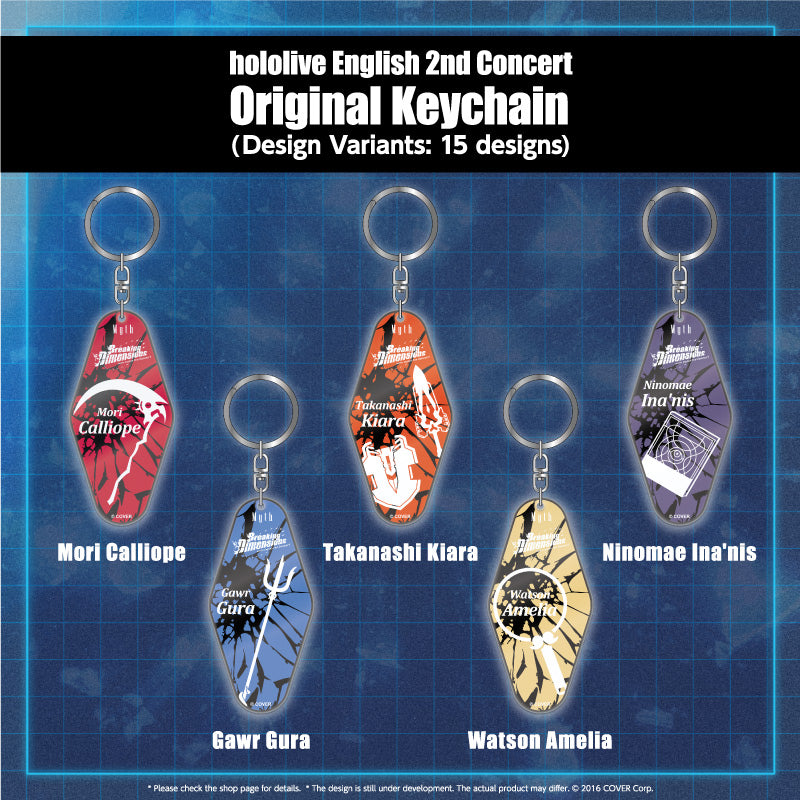 "[hololive English 2nd Concert -Breaking Dimensions-] Concert Merchandise" Original Keychain