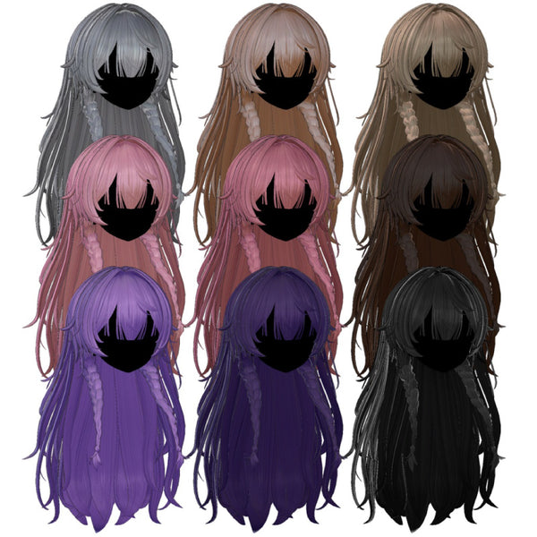 [20251127 - ] "Shop YahoYaho"【13 avatars】Twin Doll Braid (For VRChat)