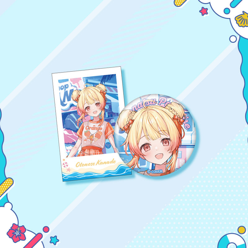 [20250726 - 20250901] "holonatsu Paradise Merch vol.2" Button Badge &Cheki-Style Card Set - hololive DEV_IS
