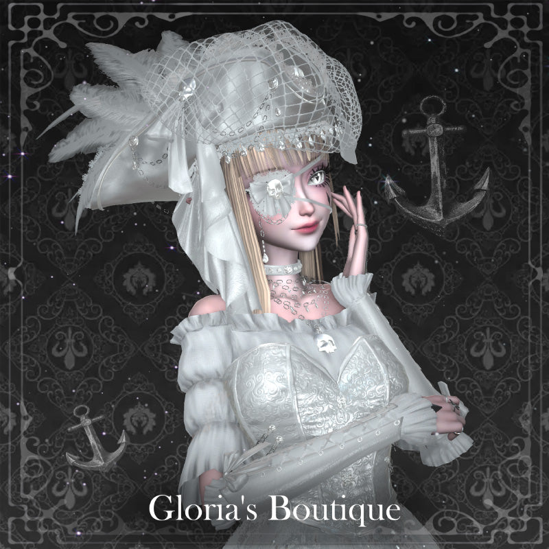 [20250717- ] "Gloria's Boutique" 适用于Dolly的 黑曜石航海家 - VRChat用哥特式海盗礼服
