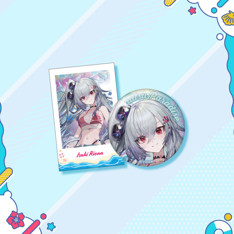 [20250726 - 20250901] "holonatsu Paradise Merch vol.2" Button Badge &Cheki-Style Card Set - hololive DEV_IS