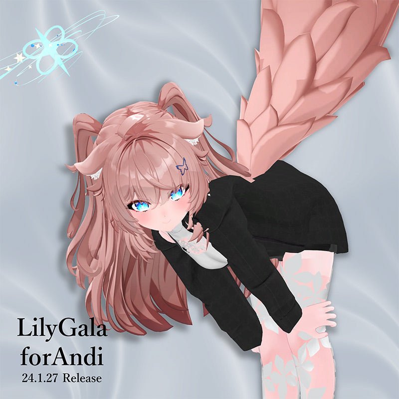 [20240312 - ] "monoTone" 3D Avatar Costume "LilyGala" compatible with 6 avatars: Lapwing, Lasyusha, Manuka, Misty Cocktail, Shinra, and Andi (for VRChat)