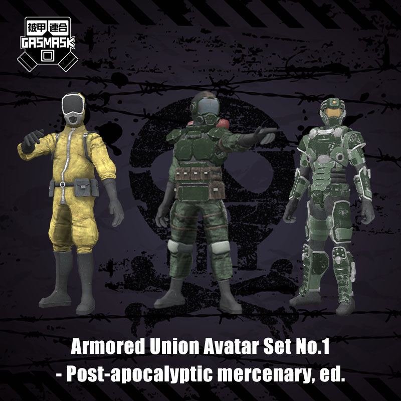 [20230923 - ] IspVitamin Armored Union Avatar Set No.1 - Post-apocalyptic mercenary, ed. [Avatar for VRChat]