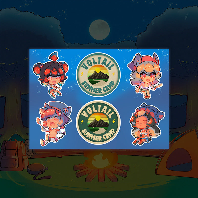 [20250715 - 20250815] "Voltail Summer Camp Merch" Sticker Sheet