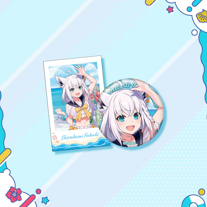 [20250726 - 20250901] "holonatsu Paradise Merch vol.2" Button Badge &Cheki-Style Card Set - Gen 0 & Gen 1 & Gen 2