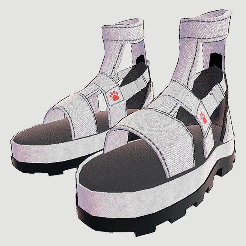 [20251125 - ] "Meow Workshop"【兼容 15 个 avatar】肉球凉鞋 (VRChat适用)