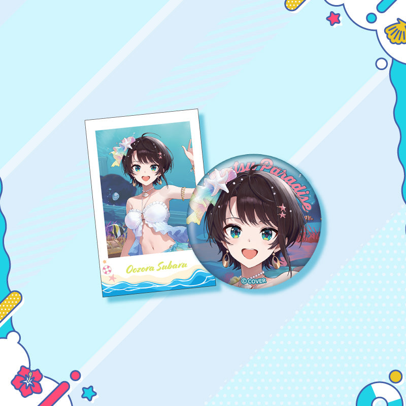 [20250726 - 20250901] "holonatsu Paradise Merch vol.2" Button Badge &Cheki-Style Card Set - Gen 0 & Gen 1 & Gen 2