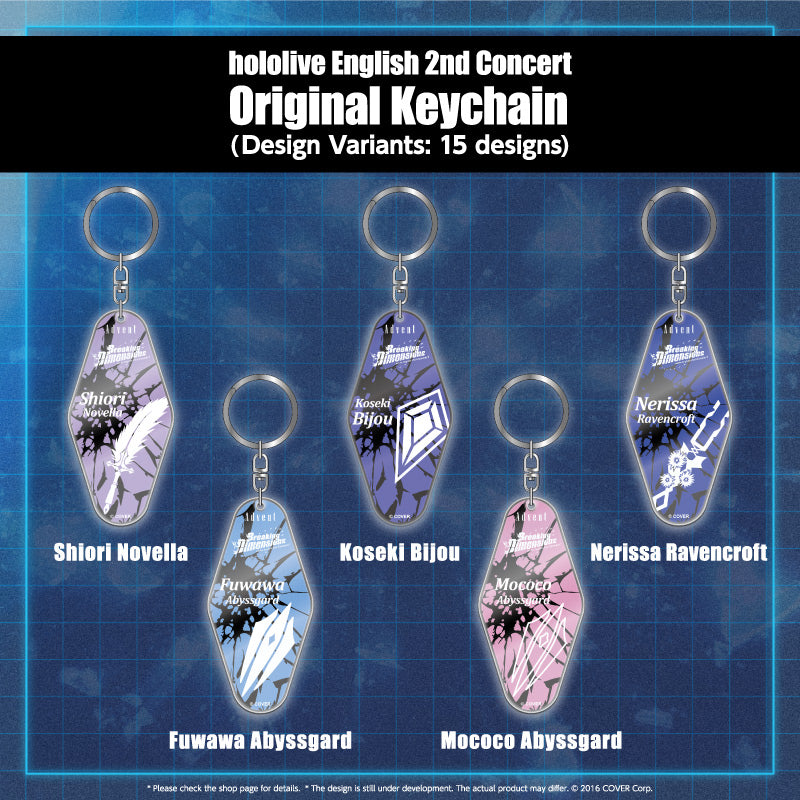 "[hololive English 2nd Concert -Breaking Dimensions-] Concert Merchandise" Original Keychain