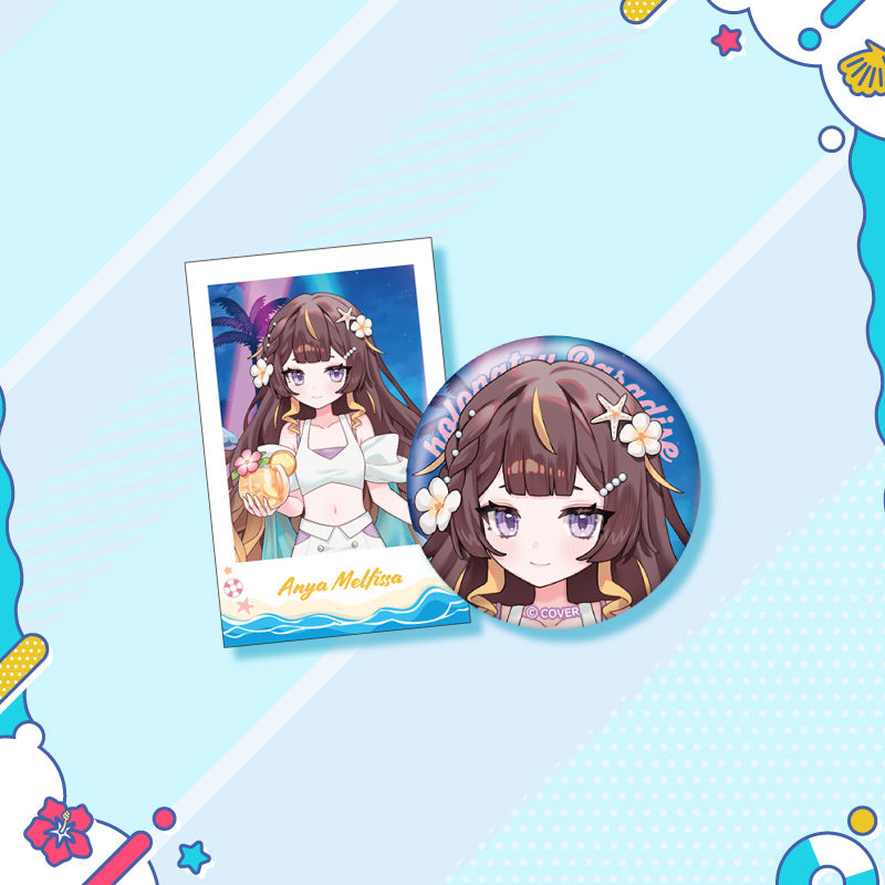 [20250726 - 20250901] "holonatsu Paradise Merch vol.2" Button Badge &Cheki-Style Card Set - hololive Indonesia