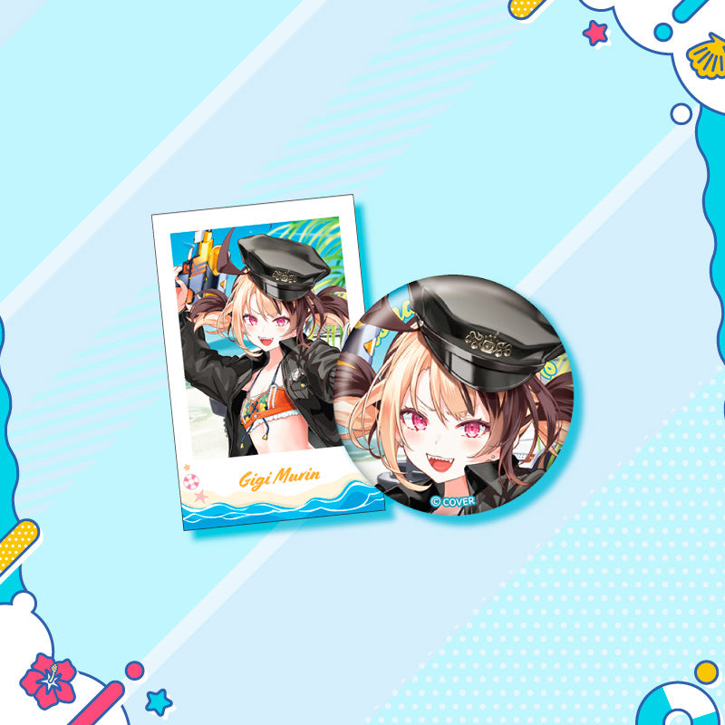 [20250726 - 20250901] "holonatsu Paradise Merch vol.2" Button Badge &Cheki-Style Card Set - hololive English