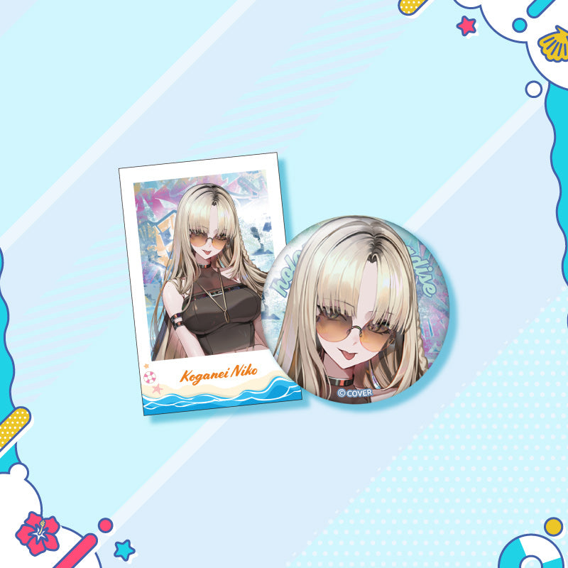 [20250726 - 20250901] "holonatsu Paradise Merch vol.2" Button Badge &Cheki-Style Card Set - hololive DEV_IS