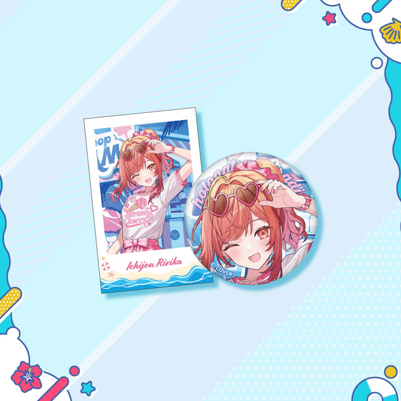 [20250726 - 20250901] "holonatsu Paradise Merch vol.2" Button Badge &Cheki-Style Card Set - hololive DEV_IS