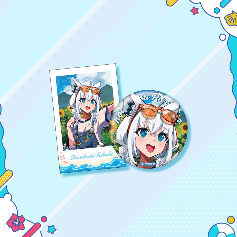 [20250726 - 20250901] "holonatsu Paradise Merch vol.2" Button Badge &Cheki-Style Card Set - GAMERS & Gen 3 & Gen 4