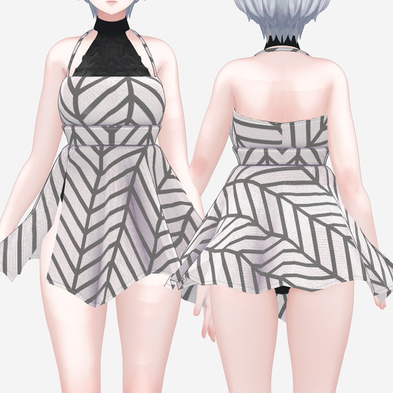 [20241129 - ] "monoTone" 3D Avatar Outfit 5 Avatars Compatibility "One-piece & Swimwear" [Compatible with Shinra/Manuka/Selestia/Sio/Kikyo] (for VRChat)