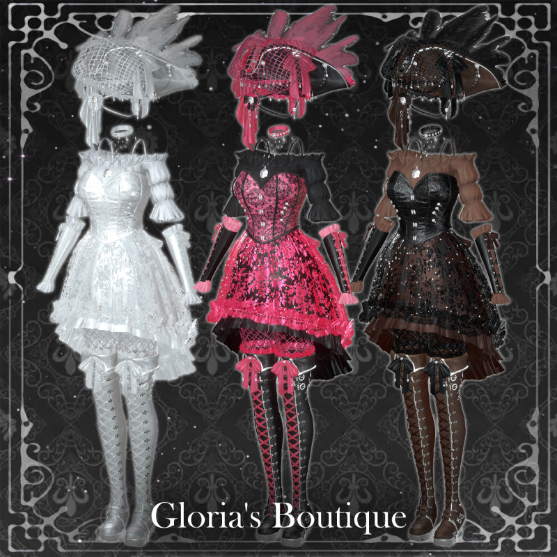 [20250717- ] "Gloria's Boutique" 适用于Moe的 黑曜石航海家 - VRChat用哥特式海盗礼服