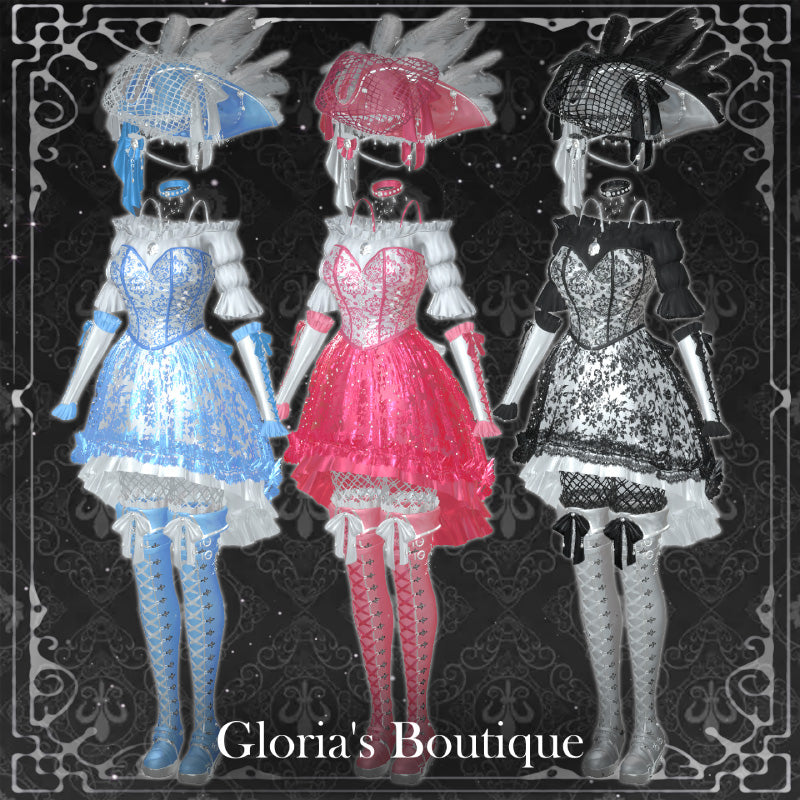 [20250717- ] "Gloria's Boutique" 适用于Moe的 黑曜石航海家 - VRChat用哥特式海盗礼服